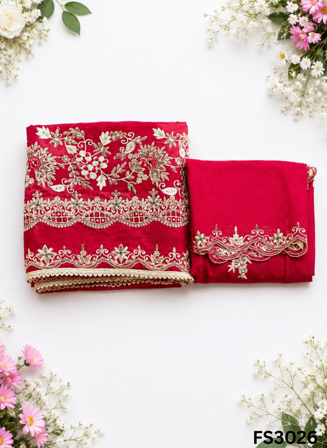 FS3026  | Silk Suit | Wedding | Party Wear | Ring Ceremony | Festival Suit | - Variant 2 Image