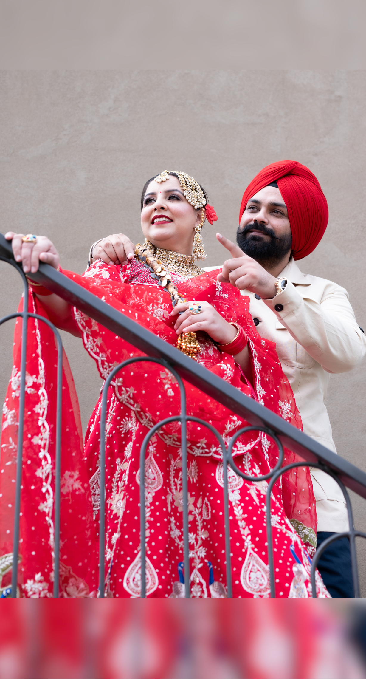 FL107 | Royal Red | Bridal Lehenga |  Raw Silk | Hand Embroidery |  Wedding Day | Designer Bridal Lehenga - Image 1
