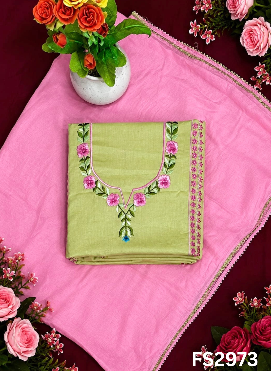 FS2973 | Pure Cotton Suit | Casual wear | Summer Suits | Regular wear - Image 3