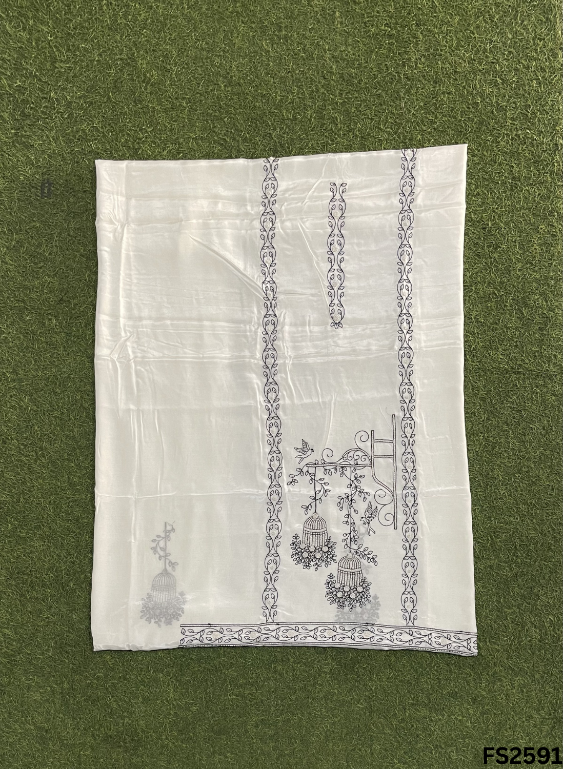 FS2591 | Black-White | Muslin Cotton Suit | Casual wear| Summer Suits | Regular wear | - Image 2