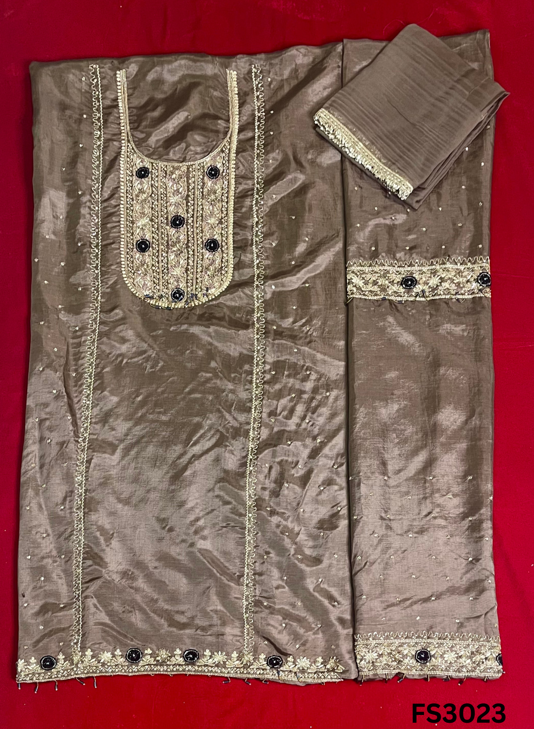 FS3023 | Silk Suit | Wedding | Party Wear | Ring Ceremony | Festival Suit | - Image 1