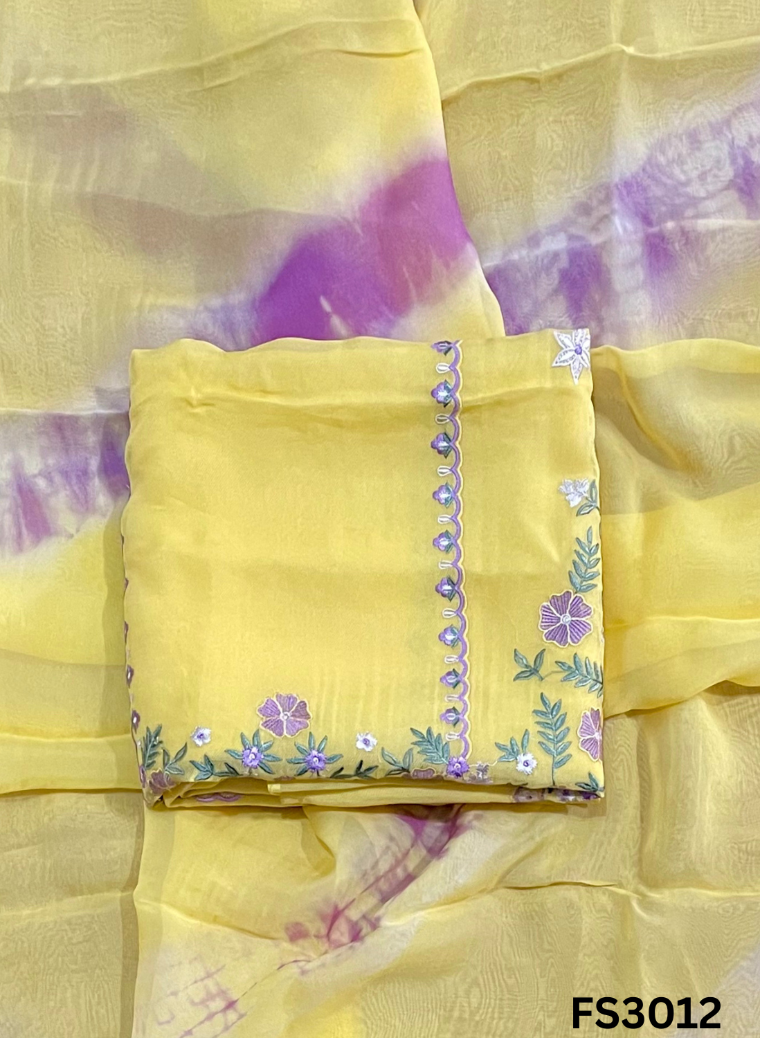 FS3012 | Twill  Organza Suit | Party Wear | Wedding | Jaggo | Ring Ceremony | Festival - Image 3