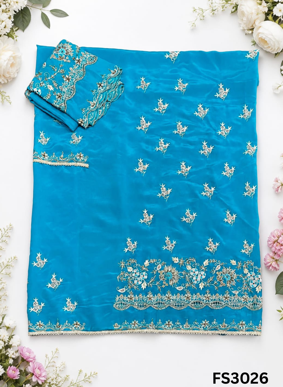 FS3026  | Silk Suit | Wedding | Party Wear | Ring Ceremony | Festival Suit | - Image 1