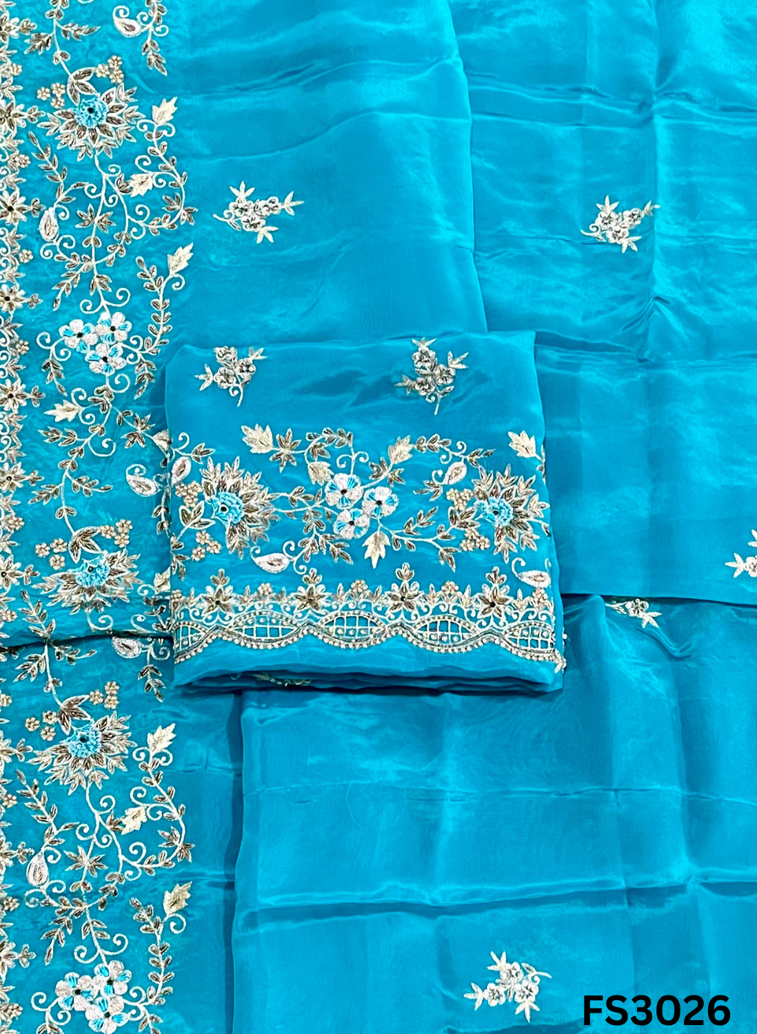 FS3026  | Silk Suit | Wedding | Party Wear | Ring Ceremony | Festival Suit | - Image 3